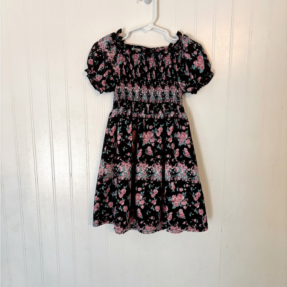 Sparkle in Pink Floral Dress - 4T